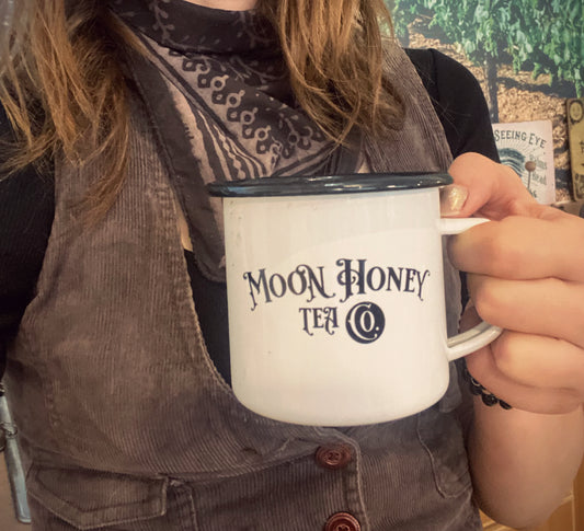 Moon Honey Tea Enamelware Tin Cup
